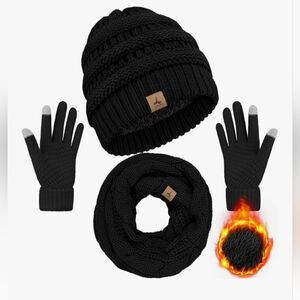 2 Prs Lorome Beanie Hat Sets